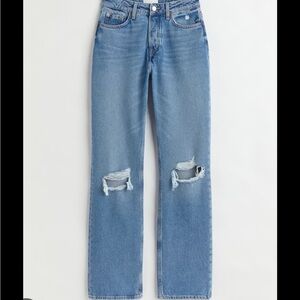 H&M | Buttonfly Straight Leg Jeans